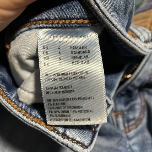 American Eagle Hi-Rise Legging Jeans, size 4 regular - Picture 3 of 4